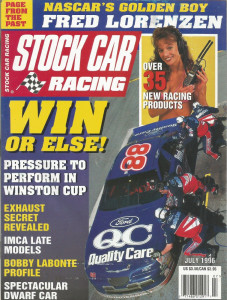 STOCK CAR RACING 1996 JULY - LABONTE, LORENZEN, Debbie Williams, Finke